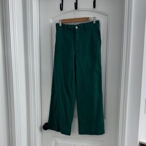 Crown & Ivy Green Wide Leg Cropped Pants (sz 4)
